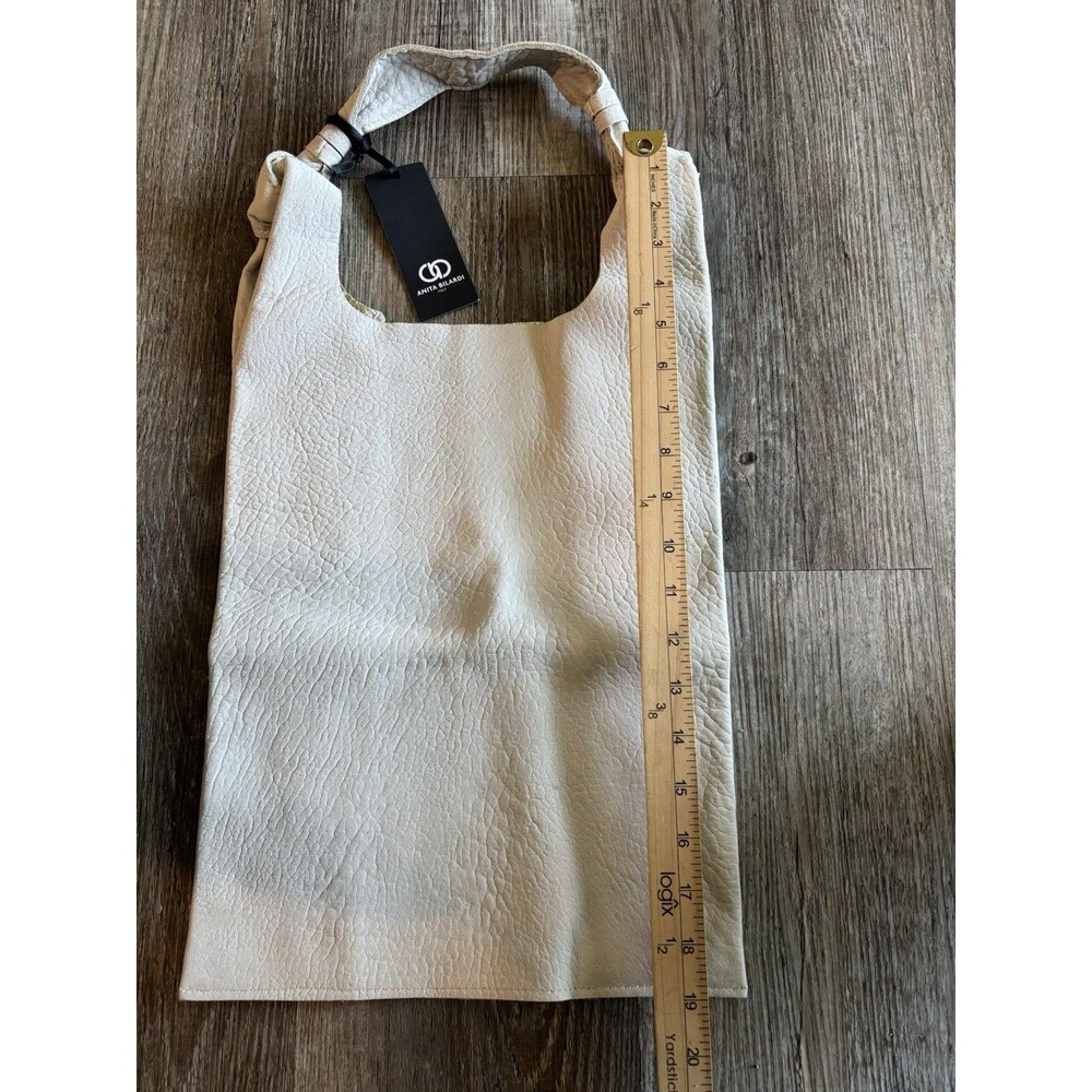 ANITA BILARDI | NWT Picasso Plisse Shoulder Bag Purse Lamb Leather Tote - Picture 6 of 7
